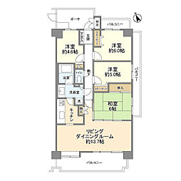 ルネ朝霞台グランアベニュー 4LDKの間取図画像