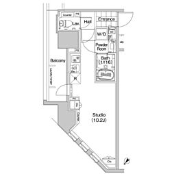 COMFORIA蒲田 ワンルームの間取図画像
