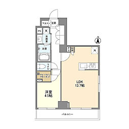 Augusta Residence新中野 1LDKの間取図画像