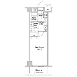 COMFORIA墨田立花 1Kの間取図画像