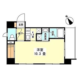 サンクレスト弐番館 1Kの間取図画像