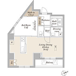 ARKMARK上北沢 1LDKの間取図画像