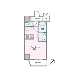 Dormouse和 ワンルームの間取図画像