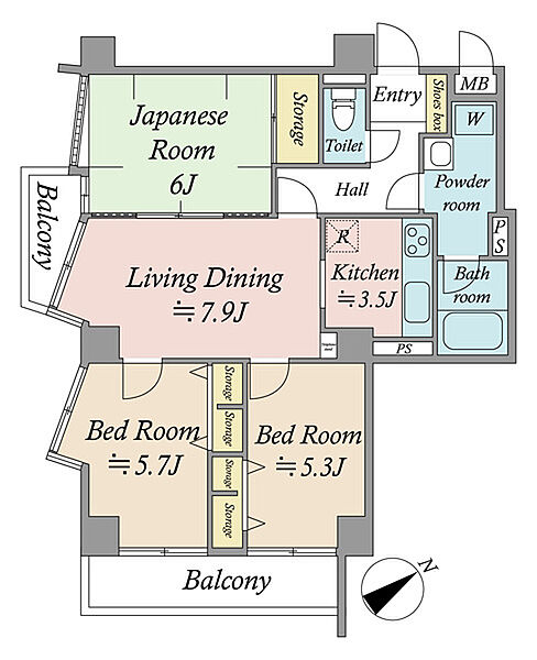 間取りを拡大表示