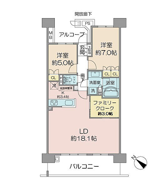 間取りを拡大表示