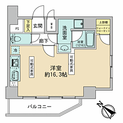 センチュリー巣鴨 ワンルームの間取図画像