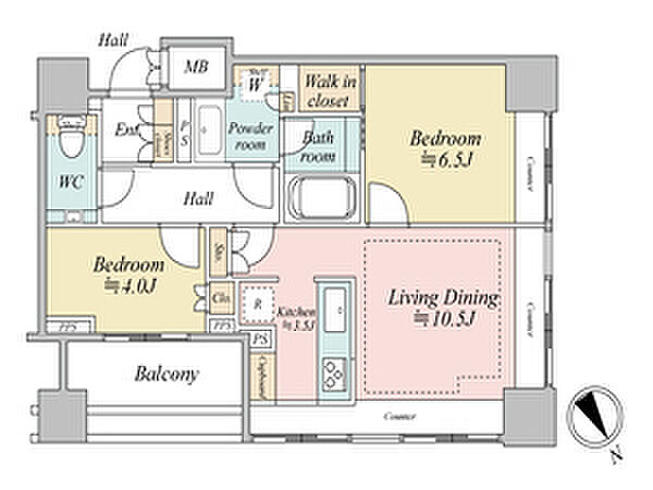 間取り グランスイート麻布台ヒルトップタワー 13階/-
