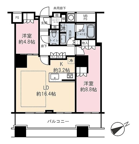 間取りを拡大表示