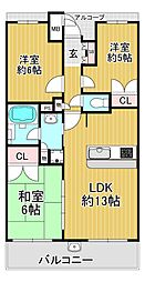 間取図画像 3LDK