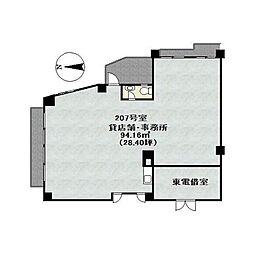 セントラーレ鳥が丘 ワンルームの間取図画像