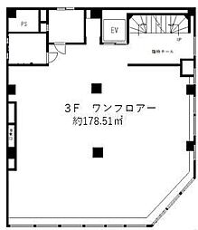 関内南口ビル ワンルームの間取図画像
