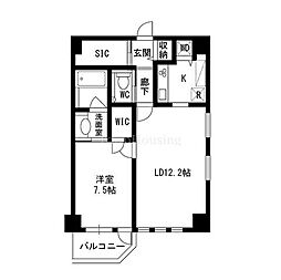 R&M 1LDKの間取図画像