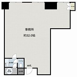 宝生ハイツ ワンルームの間取図画像