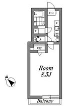 cherish 204 ｜ 埼玉県所沢市宮本町2丁目（賃貸アパート1K・2階・24.01㎡） その2