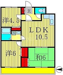 アバンデール四季野 3LDKの間取図画像