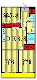 間取図画像 3DK