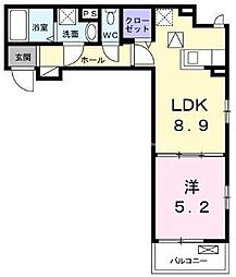 間取図画像 1LDK