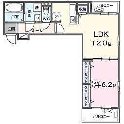 間取図画像 1LDK