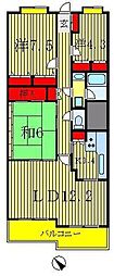フォレスト早稲田 3LDKの間取図画像