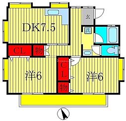 間取図画像 2DK