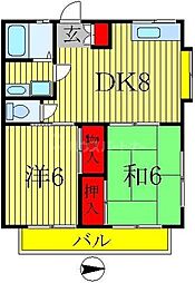 間取図画像 2DK
