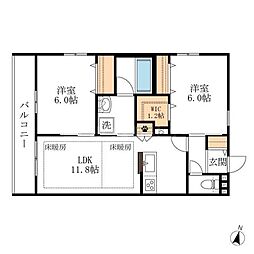 間取図画像 2LDK