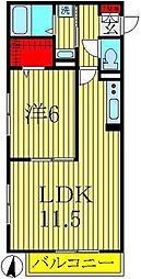 グラン・ヴェルジェ 1LDKの間取図画像