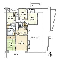 ヴィスタガーデン柏の葉キャンパス 4LDKの間取図画像