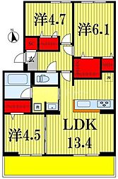 ヴィレオ 3階/-