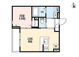 rn Terrace 三郷 1LDKの間取図画像