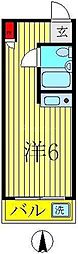 シティパル高田 ワンルームの間取図画像