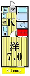 WEDCOURTY 1Kの間取図画像