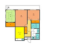 安西ビル 3DKの間取図画像