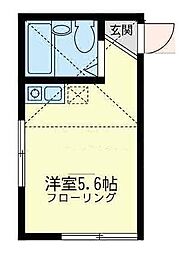 ネオステージ下末吉壱番館 ワンルームの間取図画像