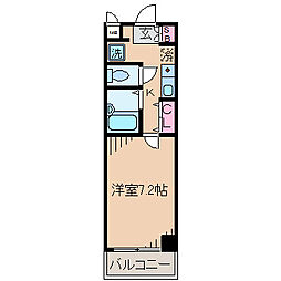 エムエーパレス日吉 1Kの間取図画像