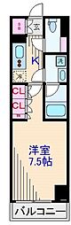 ルーブル川崎上平間弐番館 1Kの間取図画像