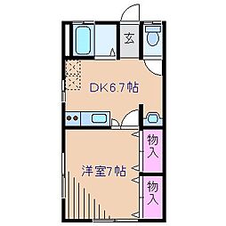 シュンライハイツ 2階/202