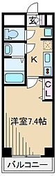 LOC'SKIKUNA 1Kの間取図画像