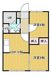 レジデンスB棟 2階/202