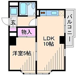 コモドデピソス 1LDKの間取図画像
