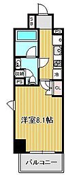 シエル武蔵小杉 1Kの間取図画像