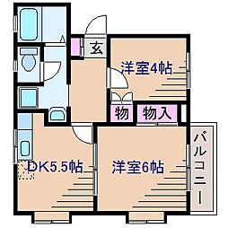 クレセントヒルズA棟 2階/-