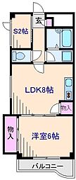 リバーフロントヤシマ 1SLDKの間取図画像
