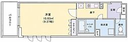 ヴィヴァン綱島 1Kの間取図画像