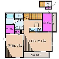 ルンビニ日吉 1SLDKの間取図画像