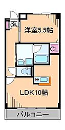 グレイス・ヒルズ葛ヶ谷 1LDKの間取図画像