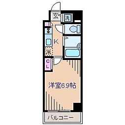 フェニックス新横濱エオール 1Kの間取図画像