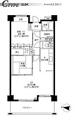 リバーサイド長島 2LDKの間取図画像