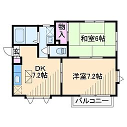 ストークエントピア 2DKの間取図画像