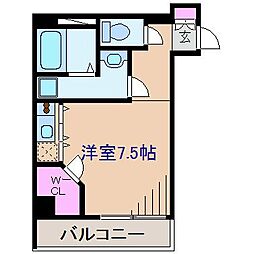 グロースメゾン新横浜 1Kの間取図画像